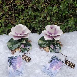 New IBorbone Europe In Bloom Room Decor Candle Holders 2pc